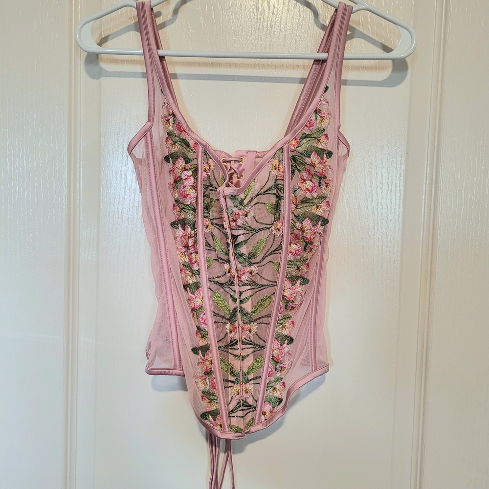 Victoria's Secret Classic Lilly Embroidery Corset